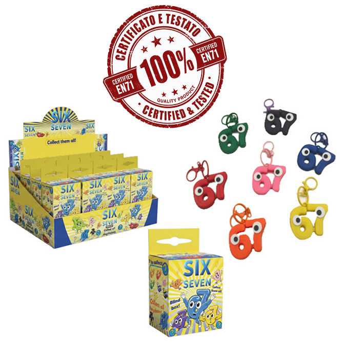 Six seven- 67 Portachiavi 3D 6cm – 7ass In Blind Box – In espo da 24pz…x432